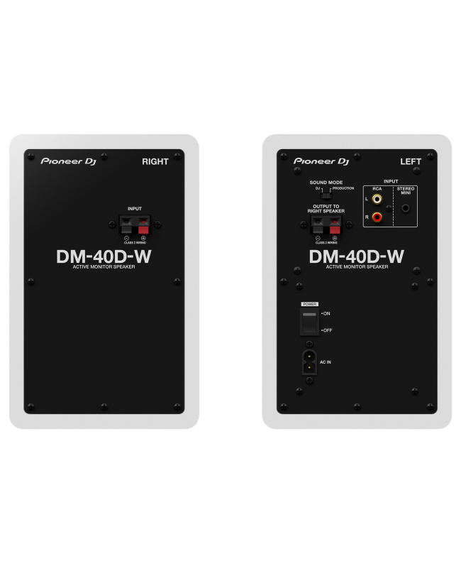 Pioneer DJ DM-40D-W Active Nearfield Monitors