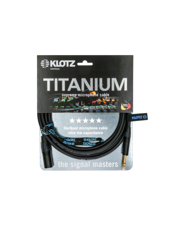 KLOTZ TITANIUM TI-MMS0100 Balanced Cables