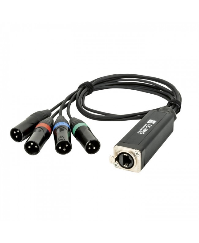 Showgear CS-4M/3 - 4-channel DMX shuttle snake via network cable DMX Adapter Cables