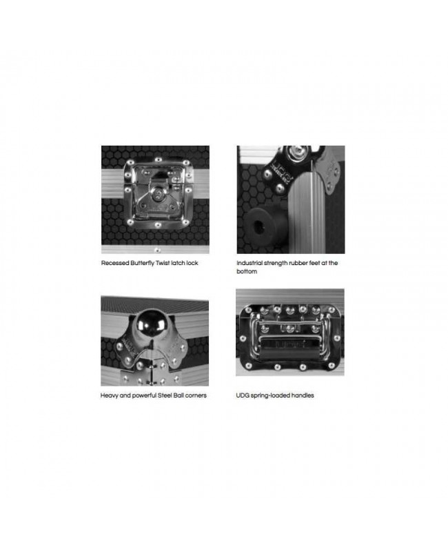 UDG U91021BL3 Ultimate Flight Case Multi Format CDJ/MIXER Black MK3 CD-Player-Cases
