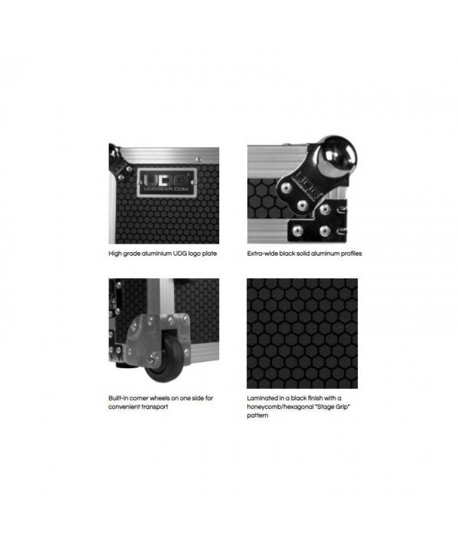 UDG U91021BL3 Ultimate Flight Case Multi Format CDJ/MIXER Black MK3 Custodie per lettori CD