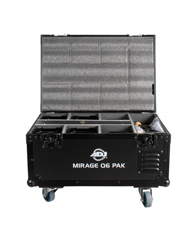 ADJ Mirage Q6 Pak Black Fari LED a batteria