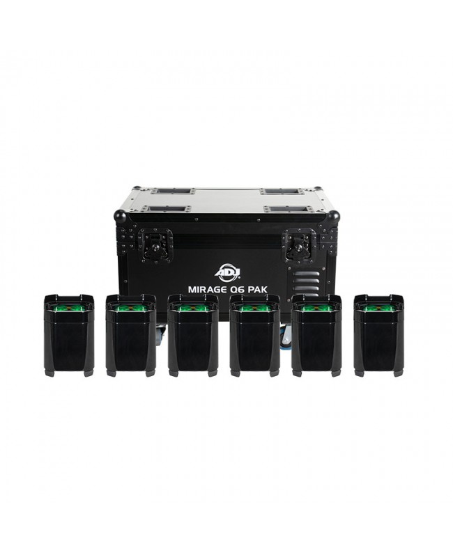 ADJ Mirage Q6 Pak Black Batteriebetriebene Leuchten