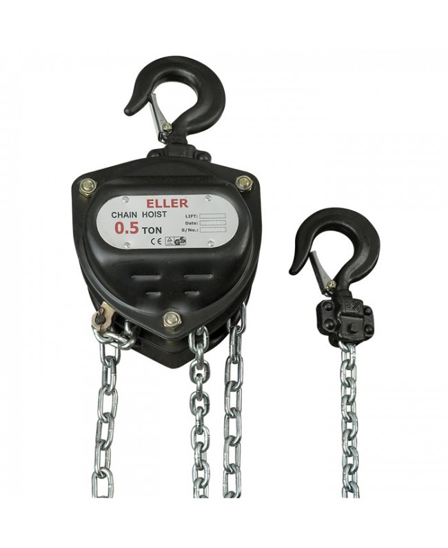 Eller Manual Chain Hoist 500 kg, 6 m Chain Hoists