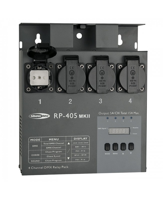 Showtec RP-405 MKII Dimmer & Switch Packs