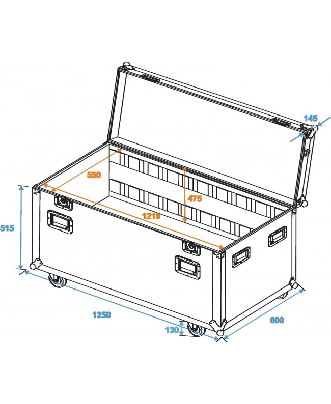 ROADINGER Universal Tour Case 120cm with wheels Other Cases