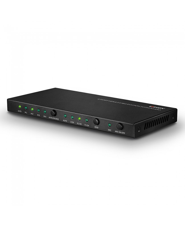 LINDY 38249 4 Port HDMI 18G Switch with Audio Splitter Video