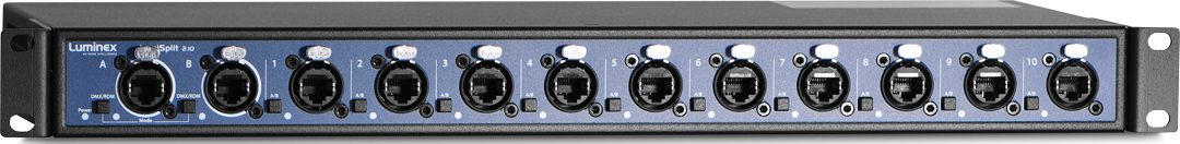 Splitter DMX Luminex Lumisplit 2.10 - 2 Entrées, 10 Sorties - Avec RDM - Occasion Fonctionnel