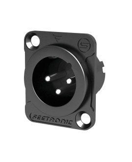 Seetronic MJ3F2C-B XLR 3P Chassis, male XLR Chassis Connectors