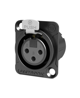 Seetronic MK3F2C-B XLR 3P Chassis, female XLR Chassis Connectors