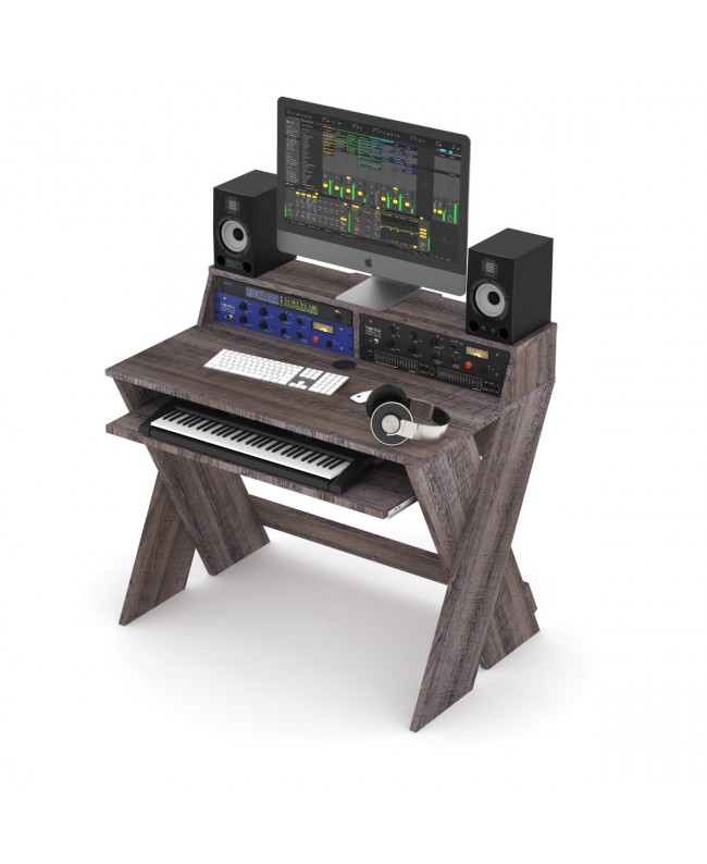 GLORIOUS Sound Desk Compact Walnut Studio furniture