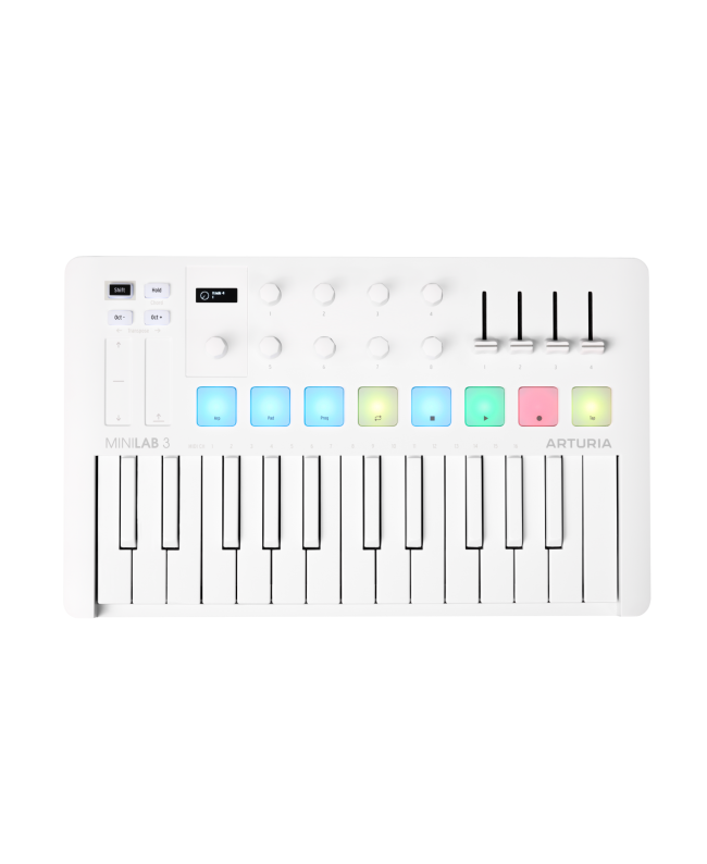 Arturia MiniLab 3 Alpine White MIDI Masterkeyboards