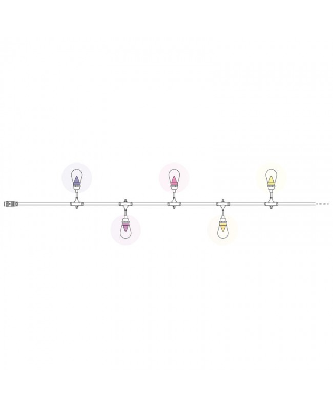 Twinkly PRO S14 Bulb Strings 50 RGB LED - black Decorazione luminosa