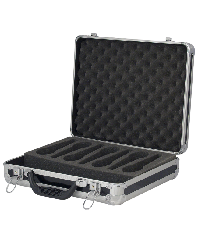 Showgear Case Black for 7 Microphones Mikrofon-Cases