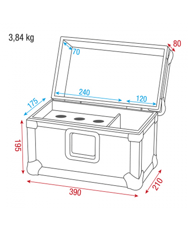 Showgear Pro Case for 6 Mics Microphone cases