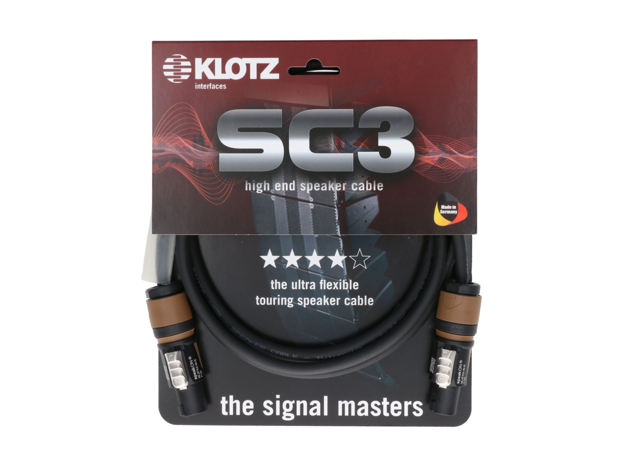 Klotz SC3-02SW Cavo Per Altoparlanti 2 Metri - Cavo Speaker Di Qualità