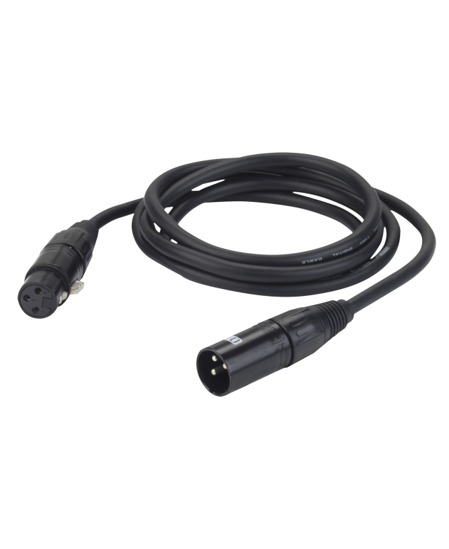 DAP FL09 - DMX/AES-EBU XLR/M 3P to XLR/F 3P - 1,5 m AES / EBU Cables