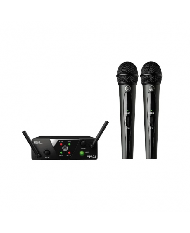 AKG WMS40 Mini2 Dual Vocal Set ISM2/3 Handheld Wireless Systems