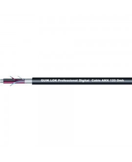 QUIK LOK CM/826 BK AMX DMX Kabel + Stromversorgung | 100m Hybrid Kabel