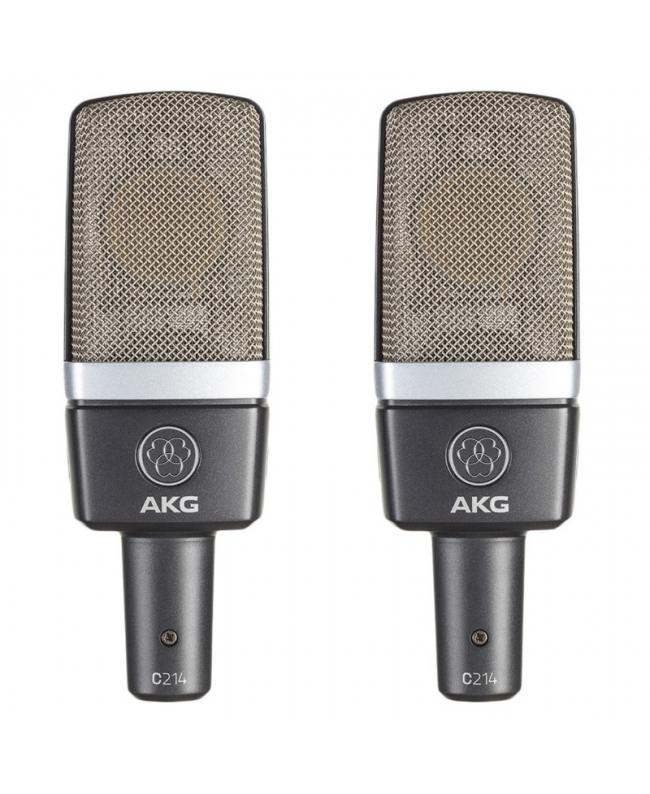 AKG C214 Matched Pair Large Diaphragm Microphones