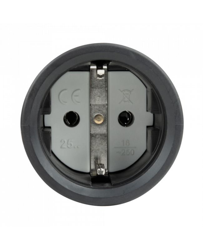 PCE Rubber Schuko Connector Female Connettori Schuko