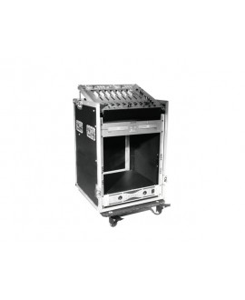 ROADINGER Special Combo Case Pro, 12U mit Rollen 19" Rack