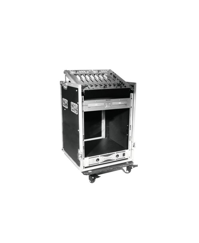 ROADINGER Special Combo Case Pro, 12U mit Rollen 19" Rack