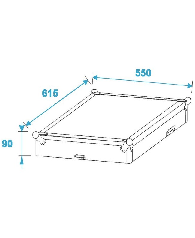 ROADINGER Special Combo Case Pro, 6U 19" Racks