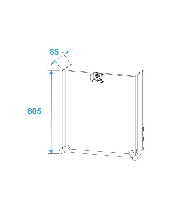 ROADINGER Special Combo Case Pro, 10U mit Rollen 19" Rack