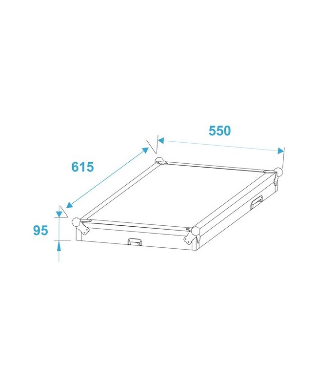 ROADINGER Special Combo Case Pro, 10U mit Rollen 19" Rack