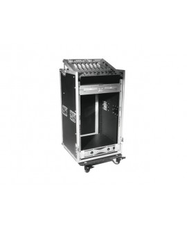 ROADINGER Special Combo Case Pro, 17U con ruote Rack 19"