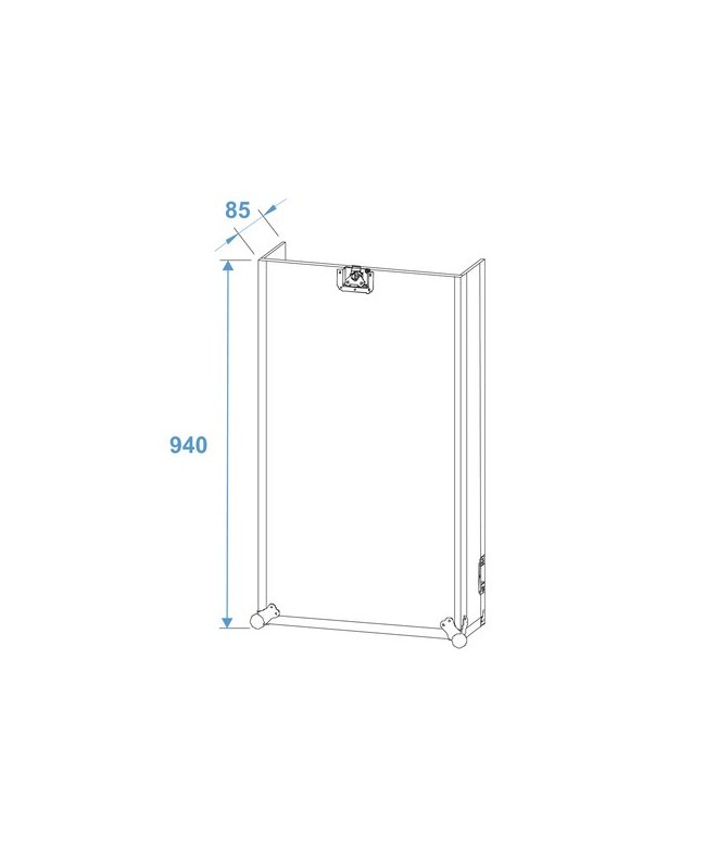 ROADINGER Special Combo Case Pro, 17U con ruote Rack 19"