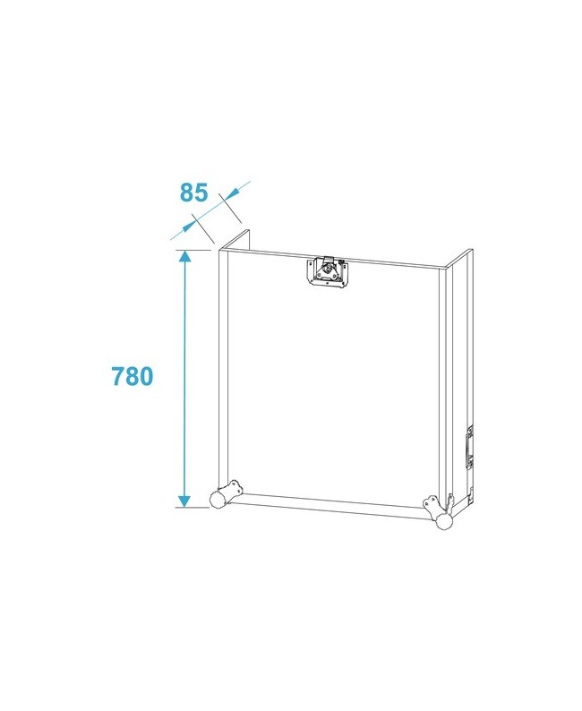 ROADINGER Special Combo Case Pro, 14U con ruote Rack 19"