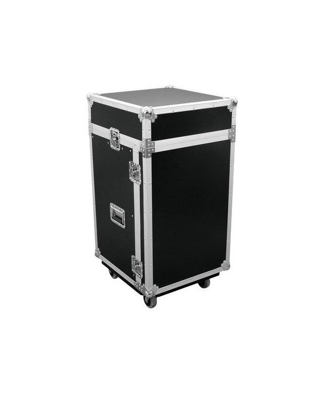 ROADINGER Special Combo Case Pro LS5 Laptop Desk, 17U with wheels 19" Racks