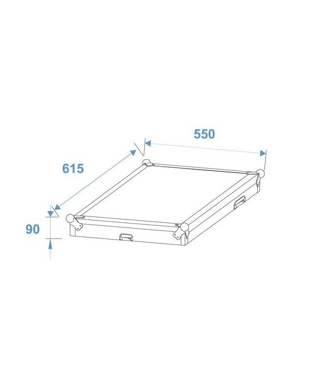 ROADINGER Special Combo Case Pro, 20U mit Rollen 19" Rack