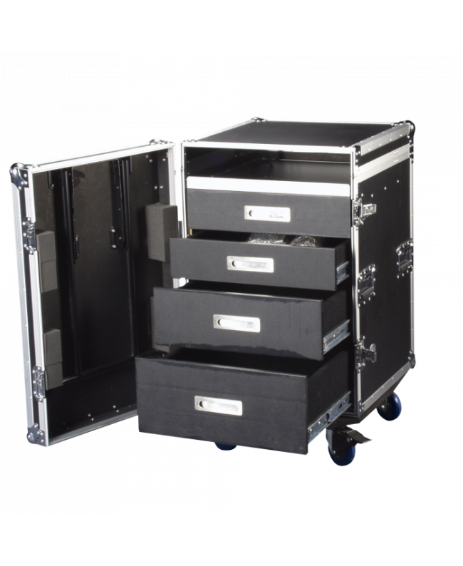 Showgear Drawer Case 12U + Work Surface Flight Cases