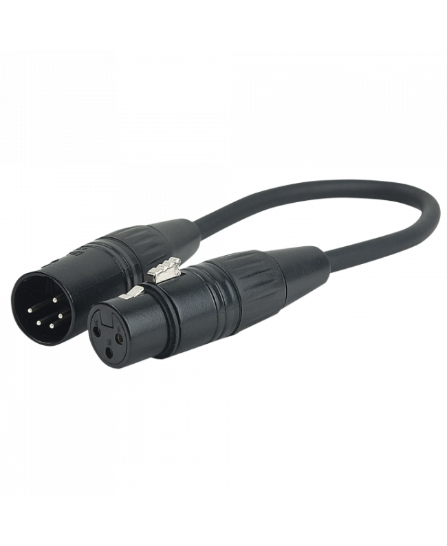 DAP FLA36 - XLR 5P male to XLR 3P female DMX Adapter Cables