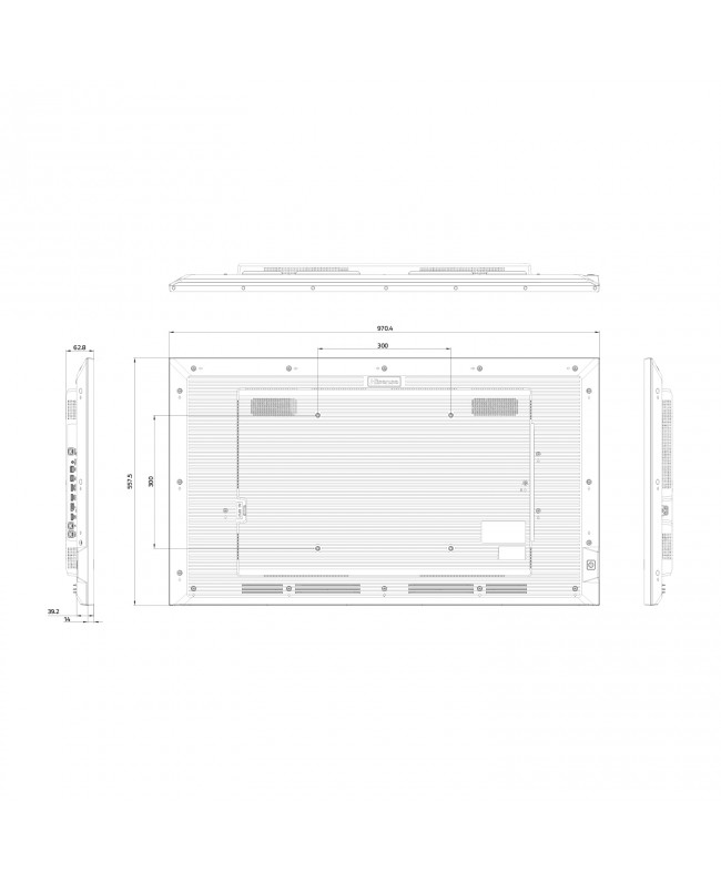 Hisense 43GM50D 43” 4K UHD Digital Signage Display - 18/7 Operation Digital Signage Displays