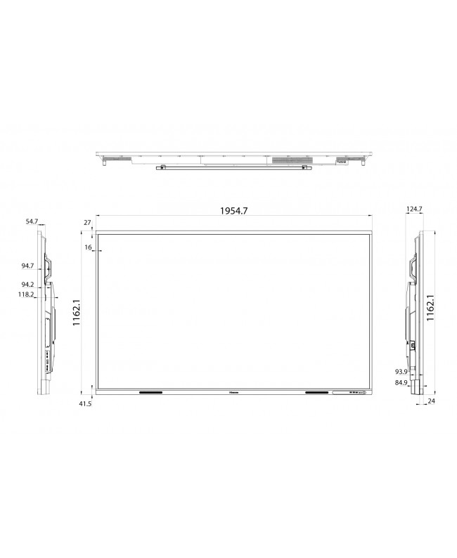 Hisense 86MR6DE-E 86” GoBoard - Advanced Interactive Display Interactive Displays