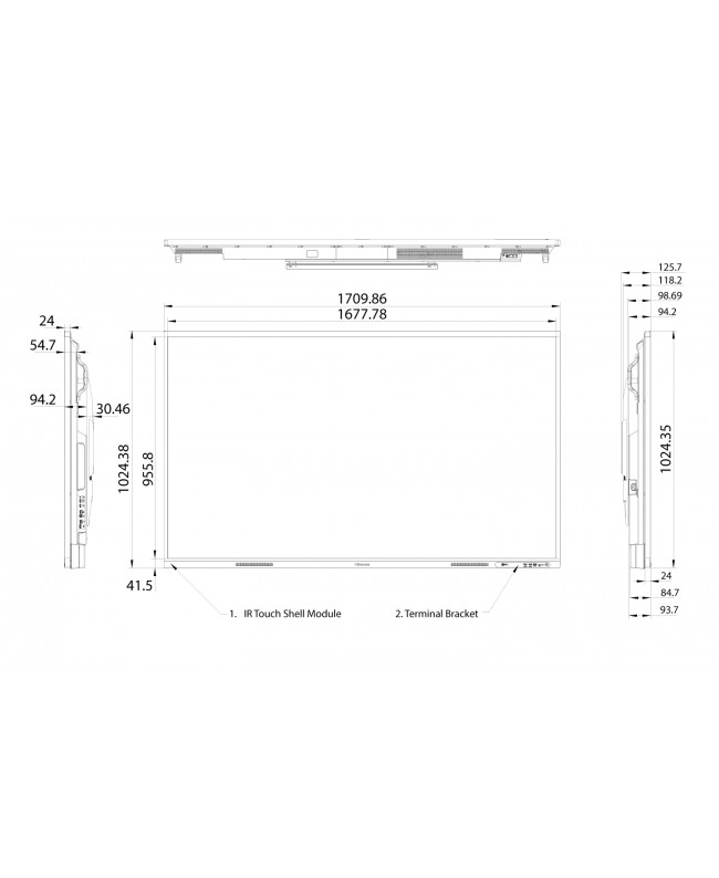 Hisense 75MR6DE-E 75” GoBoard - Advanced Interactive Display Display interattivi