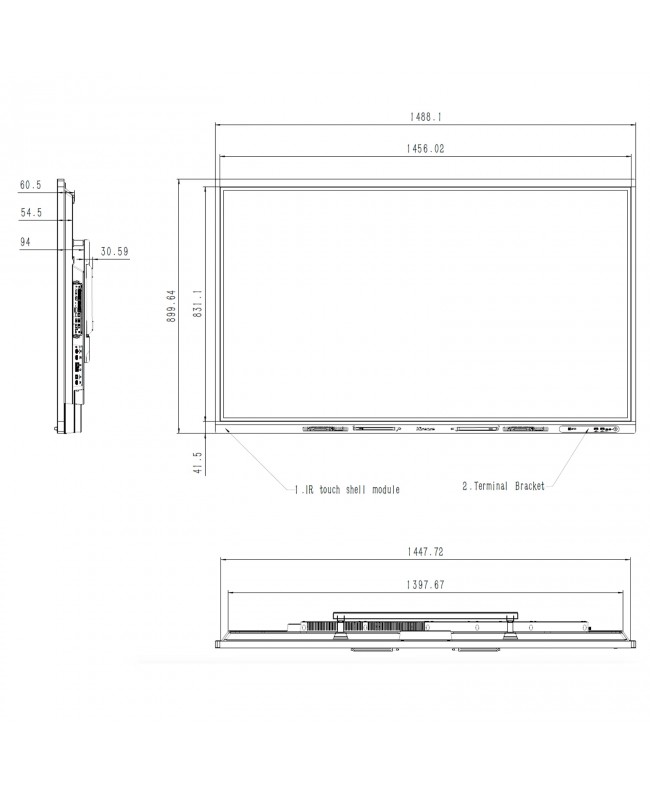 Hisense 65MR6DE-E 65” GoBoard - Advanced Interactive Display Interactive Displays