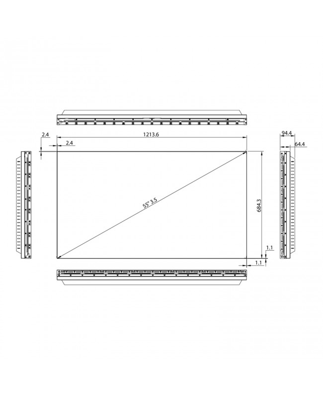 Hisense 55L35B5U 55” LCD Video Wall Display Video-Walls