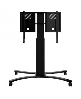 CELEXON Expert electrically height-adjustable Display Trolley for Monitors 42-86" - 50 cm Floor Supports