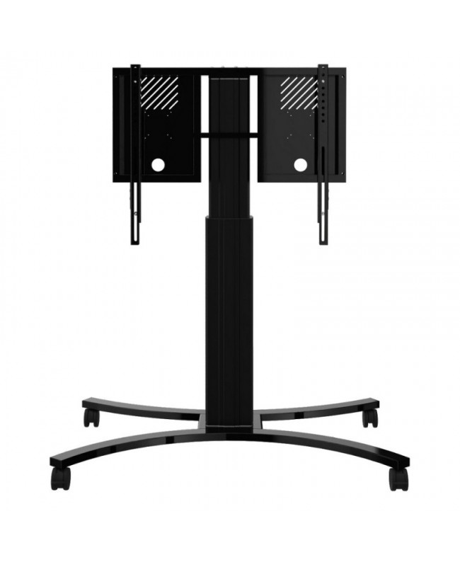 CELEXON Expert electrically height-adjustable Display Trolley for Monitors 42-86" - 50 cm Display-Bodenstative