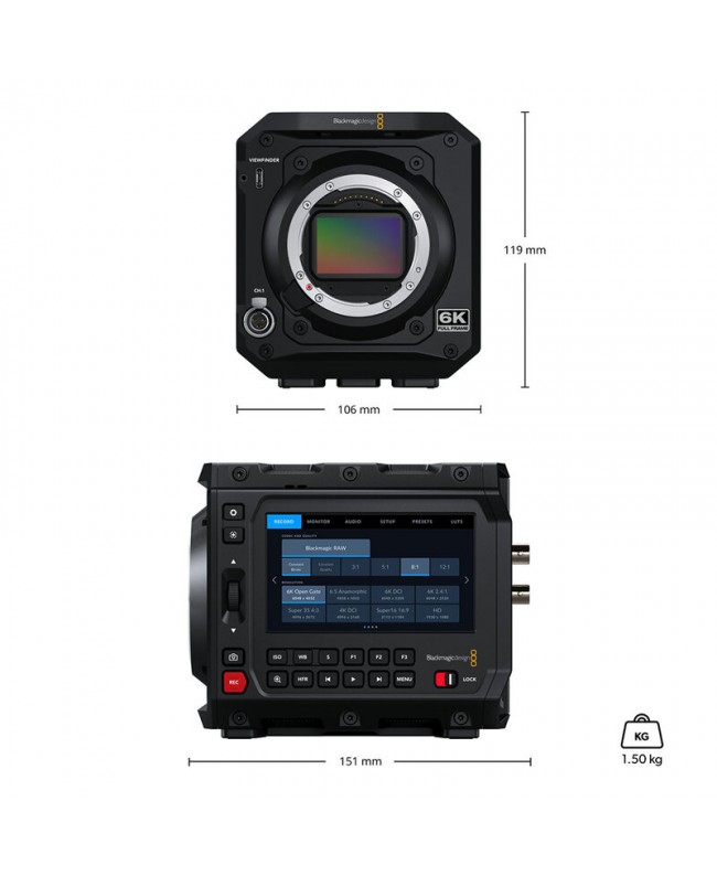 Blackmagic Design PYXIS 6K EF Digitalfilmkameras