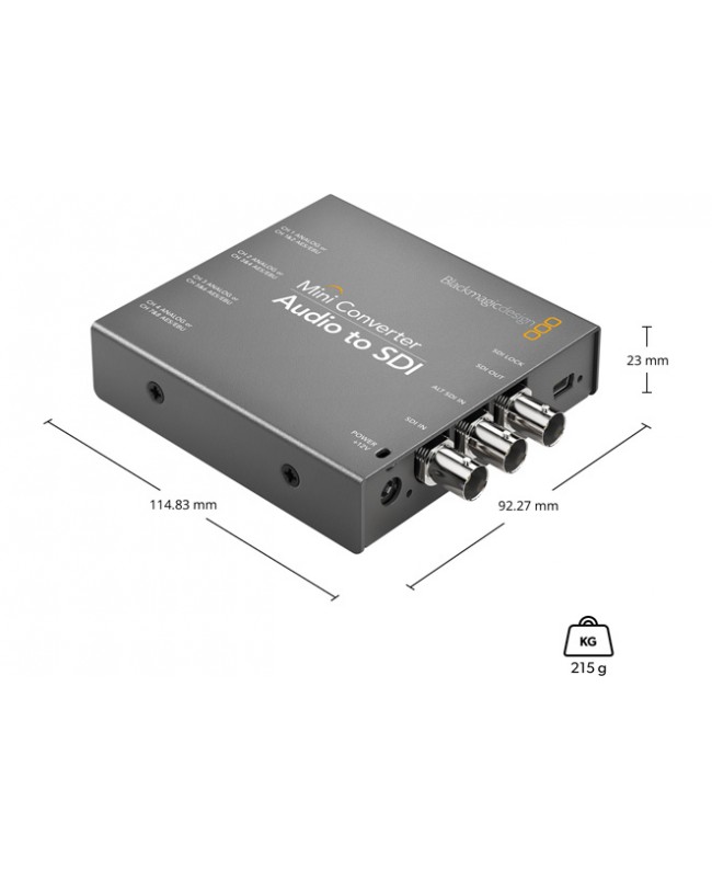 Blackmagic Design Mini Converter Audio to SDI Convertitori