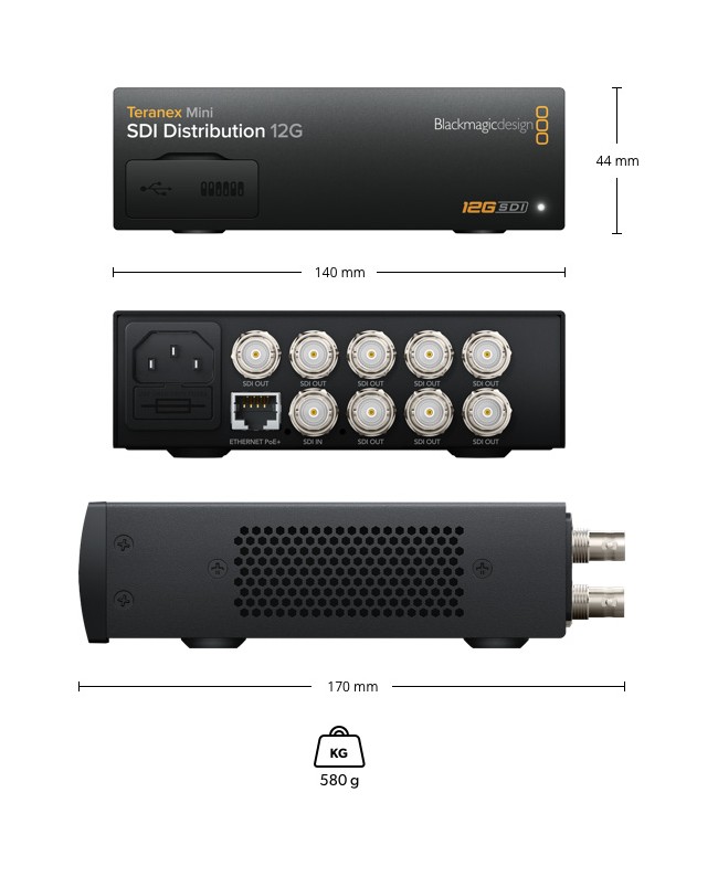 Blackmagic Design Teranex Mini SDI Distribution 12G Video Signal Converters