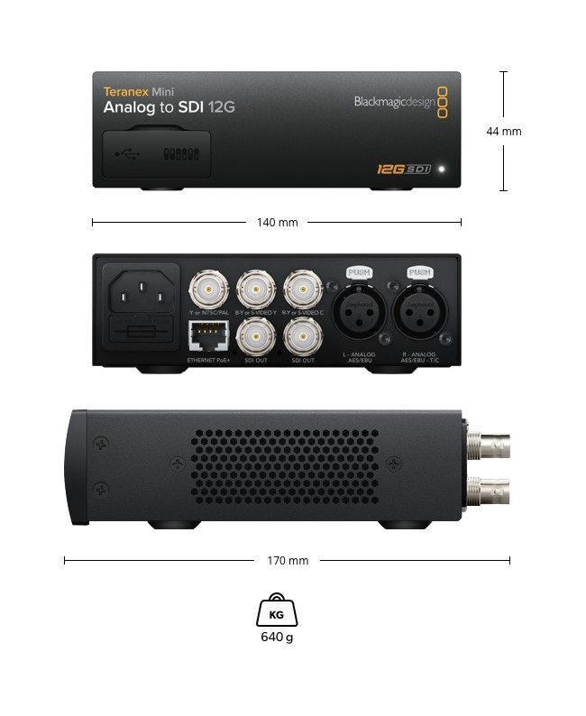 Blackmagic Design Teranex Mini Analog to SDI 12G Convertitori Segnale Video