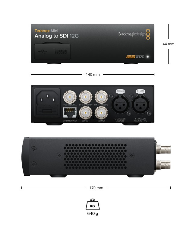 Blackmagic Design Teranex Mini Analog to SDI 12G Convertors