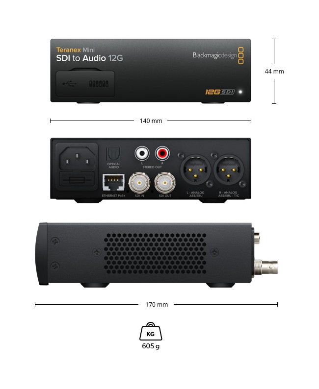 Blackmagic Design Teranex Mini SDI to Audio 12G Convertitori